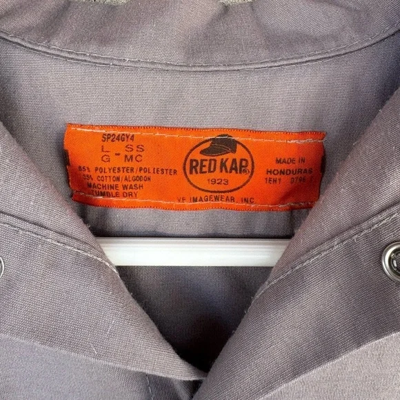 Men’s Iron Horse Social Club Printed Shirt Red Kap - Picture 4 of 6